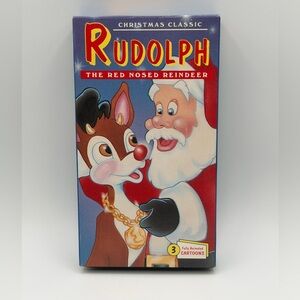Rudolph The Red Nosed Reindeer: (VHS, 1993) - 3 Fully Animated Cartoons